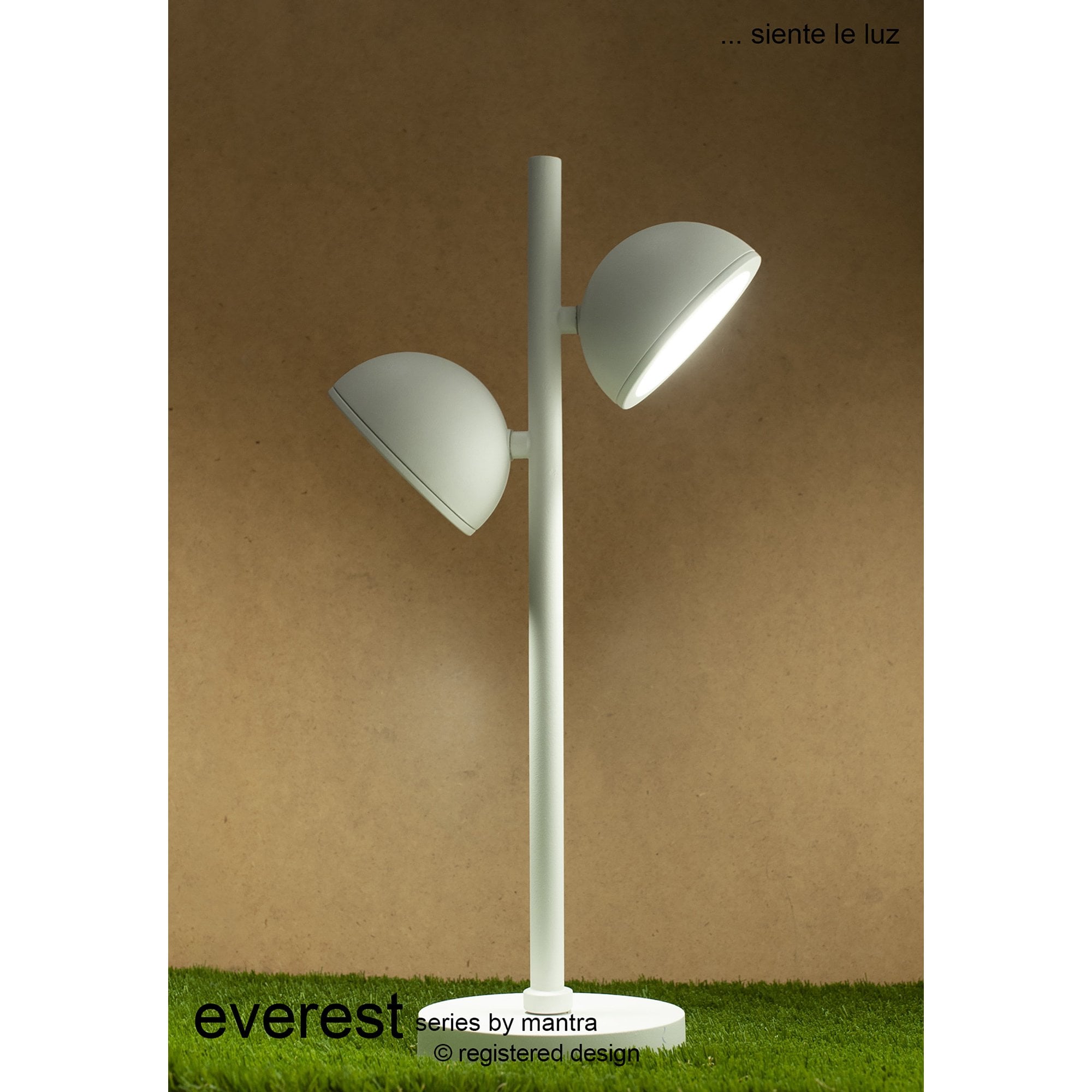 M6740 Everest Outdoor Short Post 2 Light White