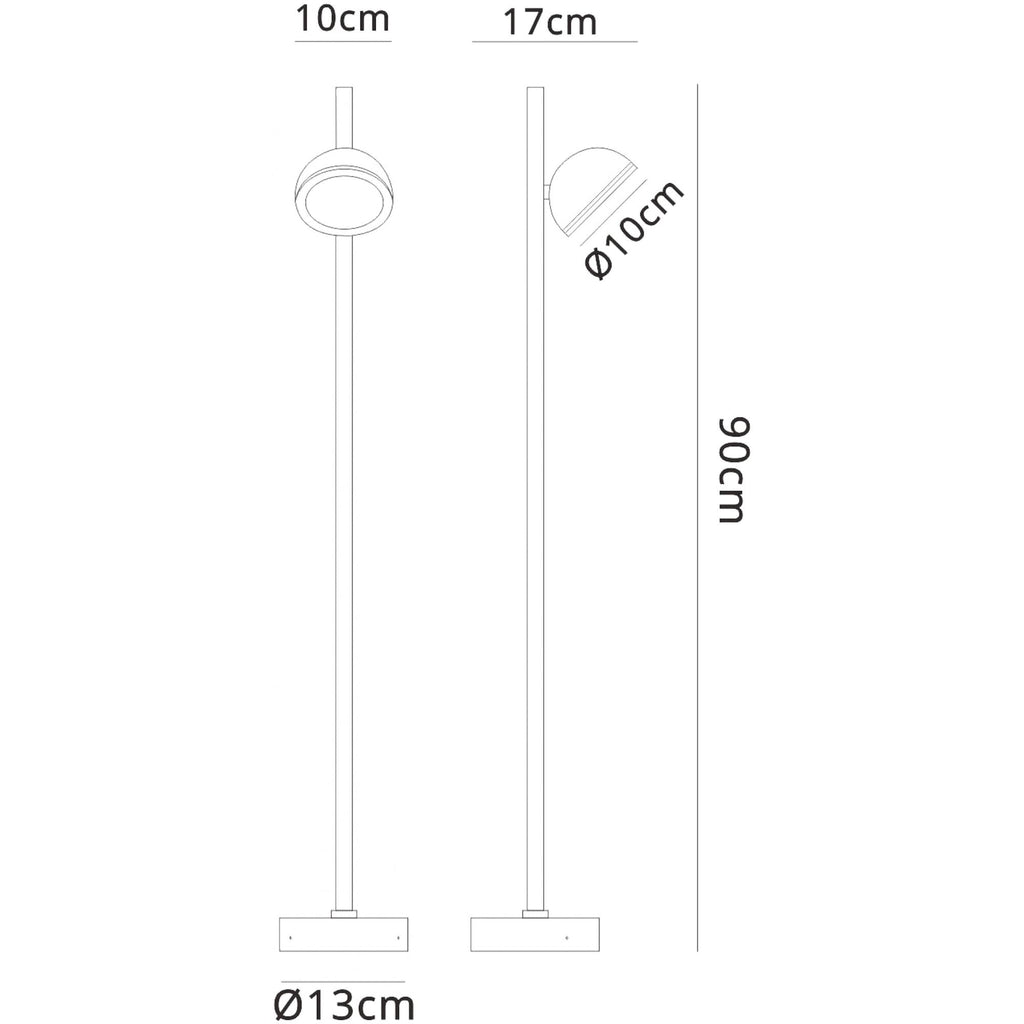 M6747 Everest Outdoor Tall Post 1 Light Anthracite