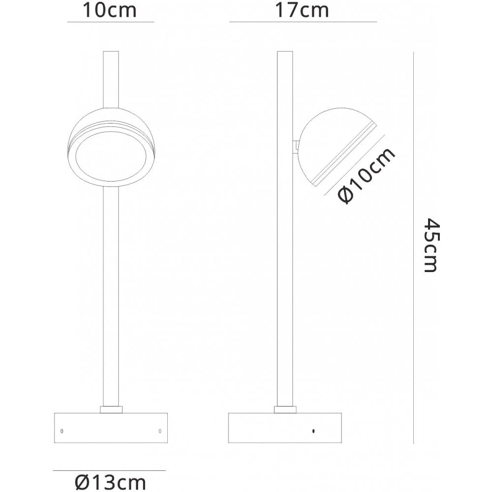 M6744 Everest Outdoor Short Post 1 Light White