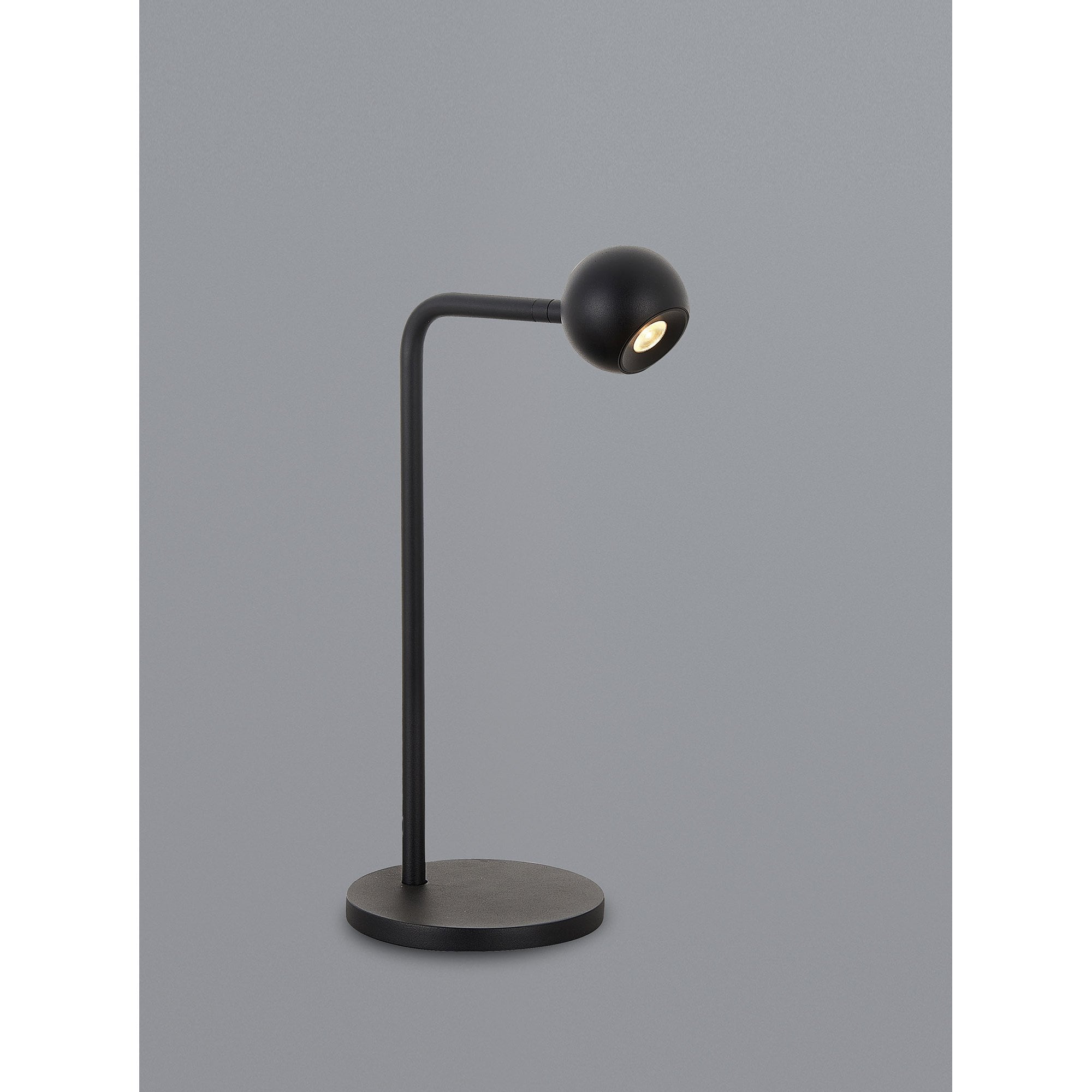 M7510 Eyes 38.5cm Table Lamp 6W LED Sand Black