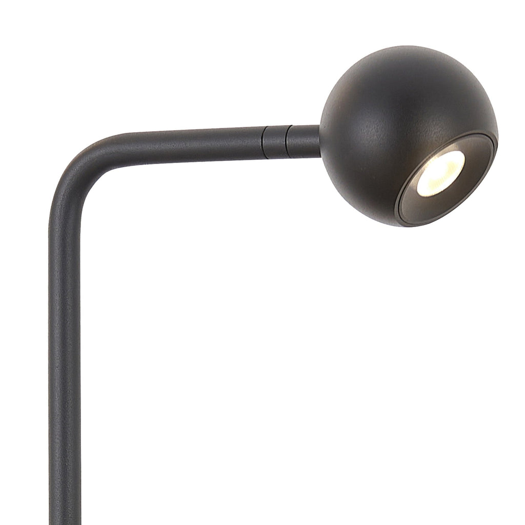 M7511 Eyes 55.5cm Table Lamp 6W LED Sand Black