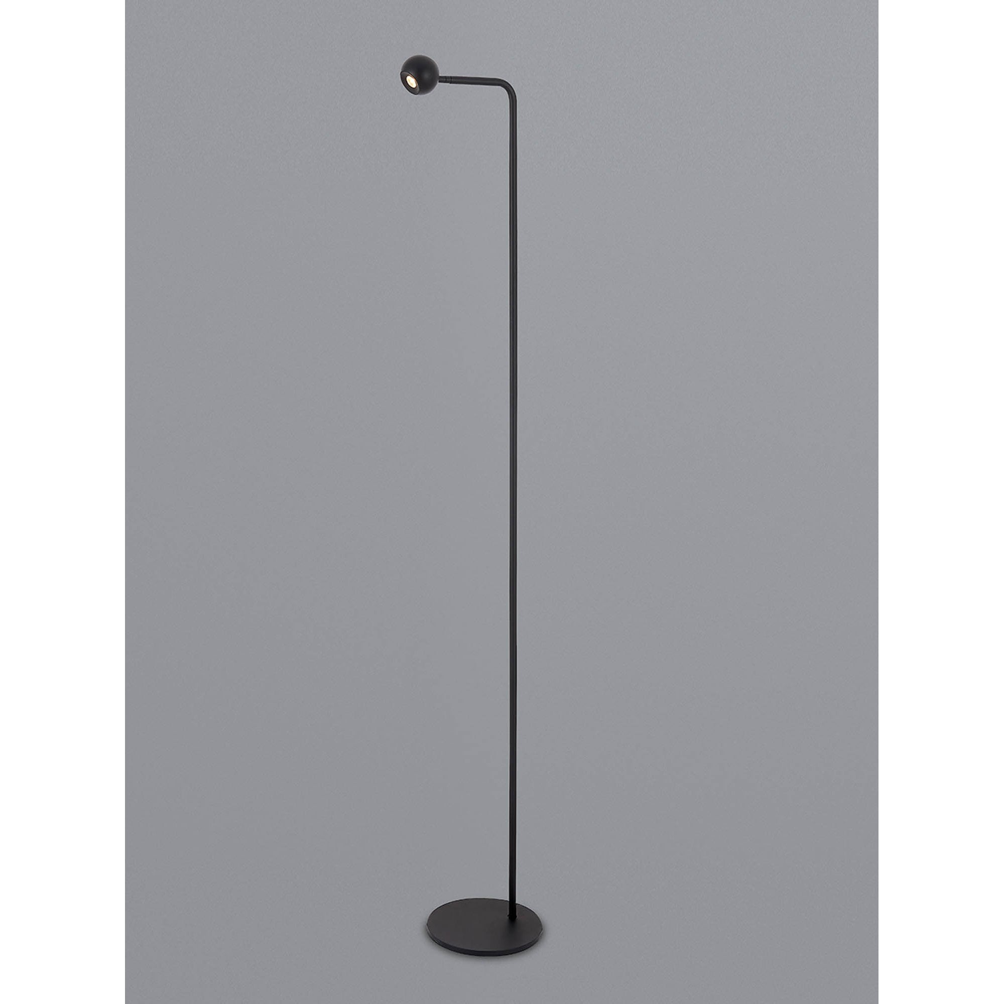 M7512 Eyes 125.5cm Floor Lamp 6W LED Sand Black