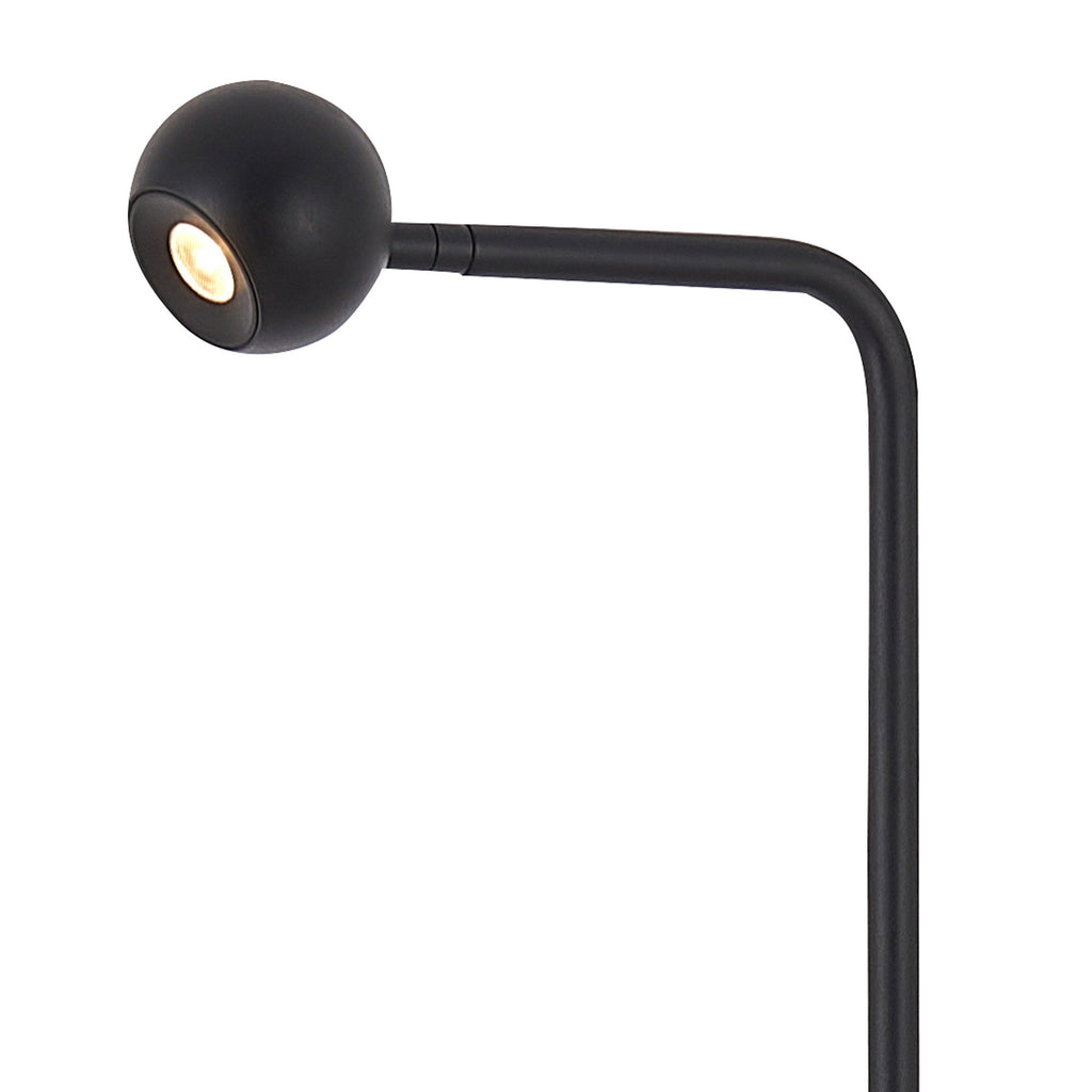 M7512 Eyes 125.5cm Floor Lamp 6W LED Sand Black