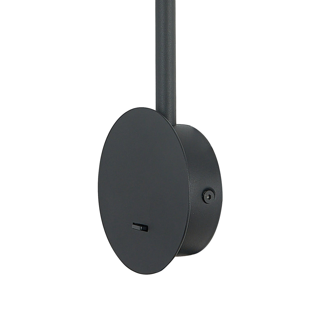 M7514 Eyes Wall Lamp Switched 6W LED Sand Black