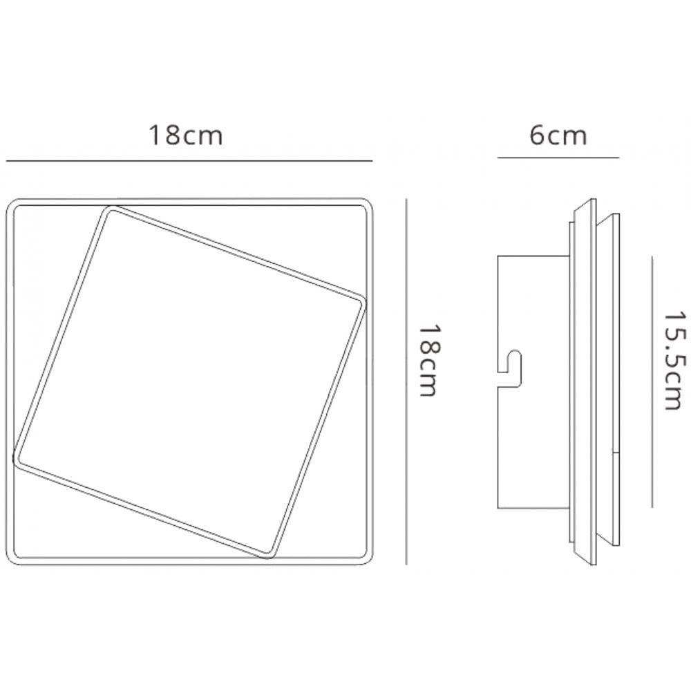 M6425 Dakla Wall Lamp 12W LED White