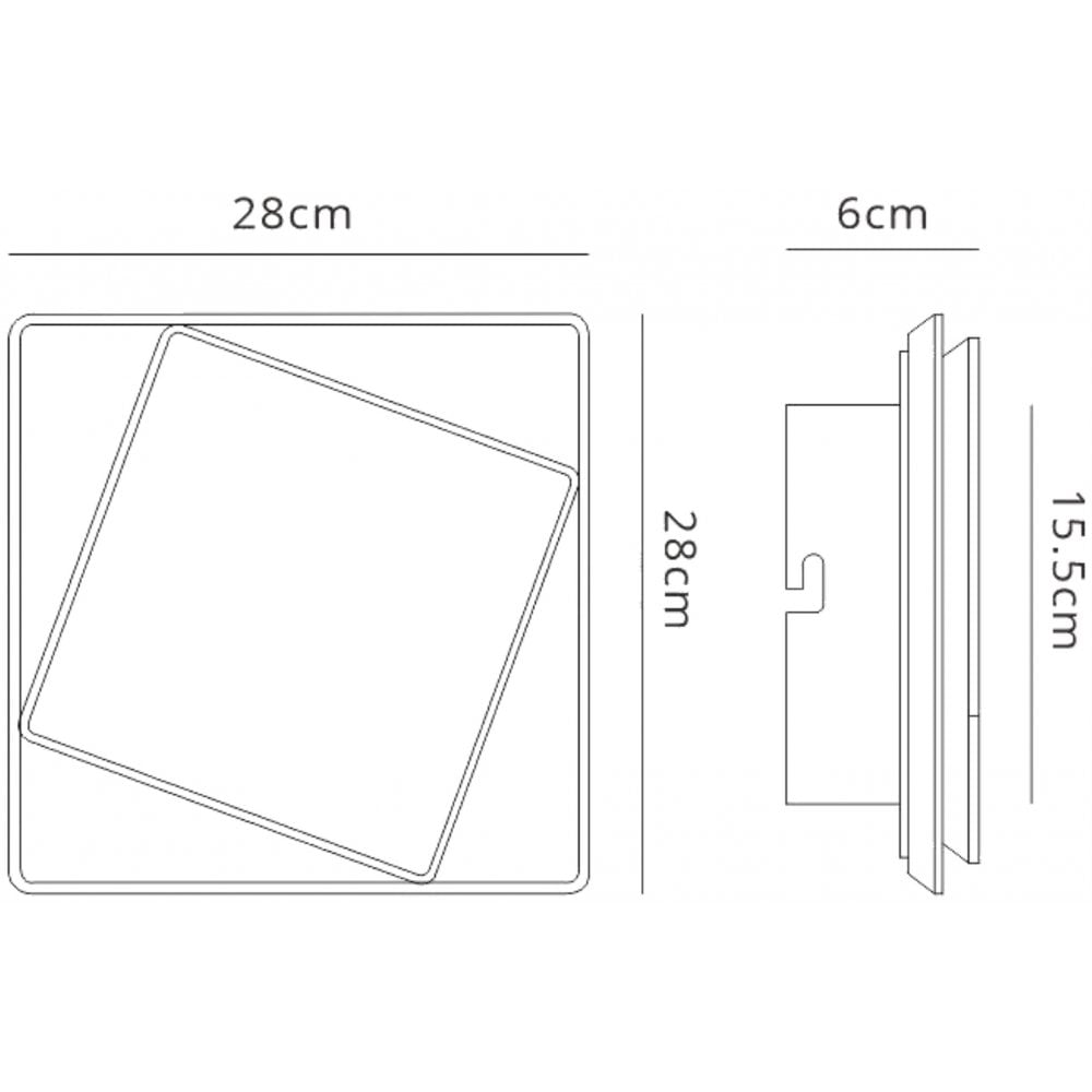 M6426 Dakla Wall Lamp 18W LED White