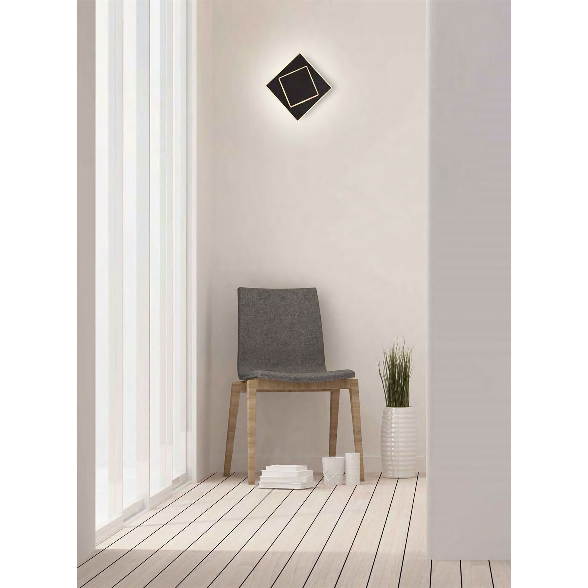 M6428 Dakla Wall Lamp 18W LED Black