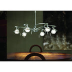 M0079 Dali Telescopic Pendant Convertible To Semi Flush 6 Light G9 Polished Chrome