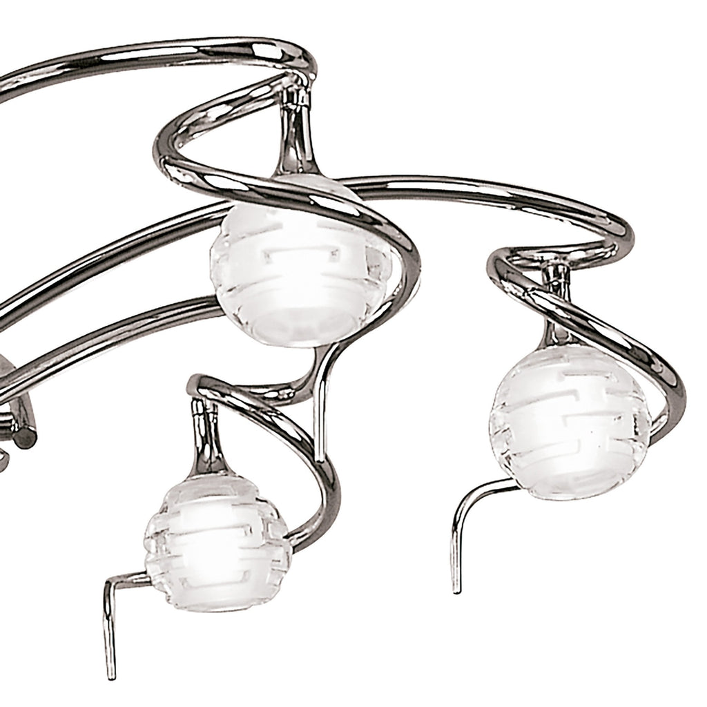 M0079 Dali Telescopic Pendant Convertible To Semi Flush 6 Light G9 Polished Chrome
