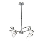 M0080 Dali Telescopic Pendant Convertible To Semi Flush 4 Light G9 Polished Chrome