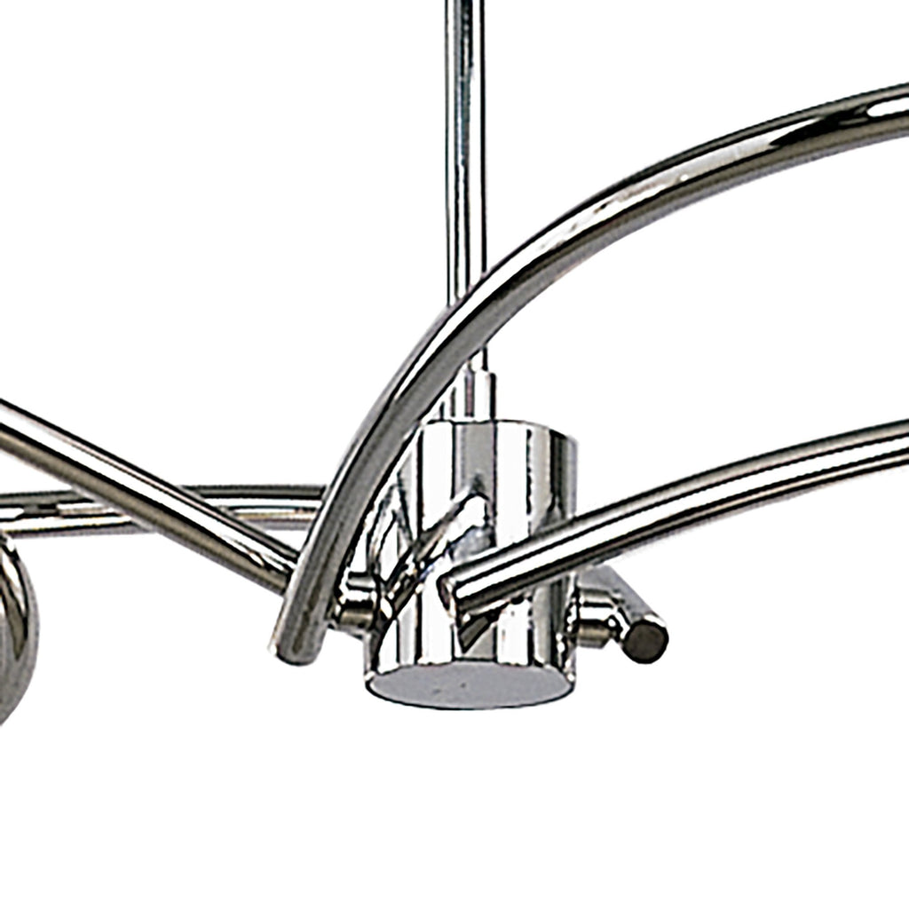 M0080 Dali Telescopic Pendant Convertible To Semi Flush 4 Light G9 Polished Chrome