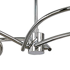 M0080 Dali Telescopic Pendant Convertible To Semi Flush 4 Light G9 Polished Chrome