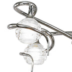 M0080 Dali Telescopic Pendant Convertible To Semi Flush 4 Light G9 Polished Chrome