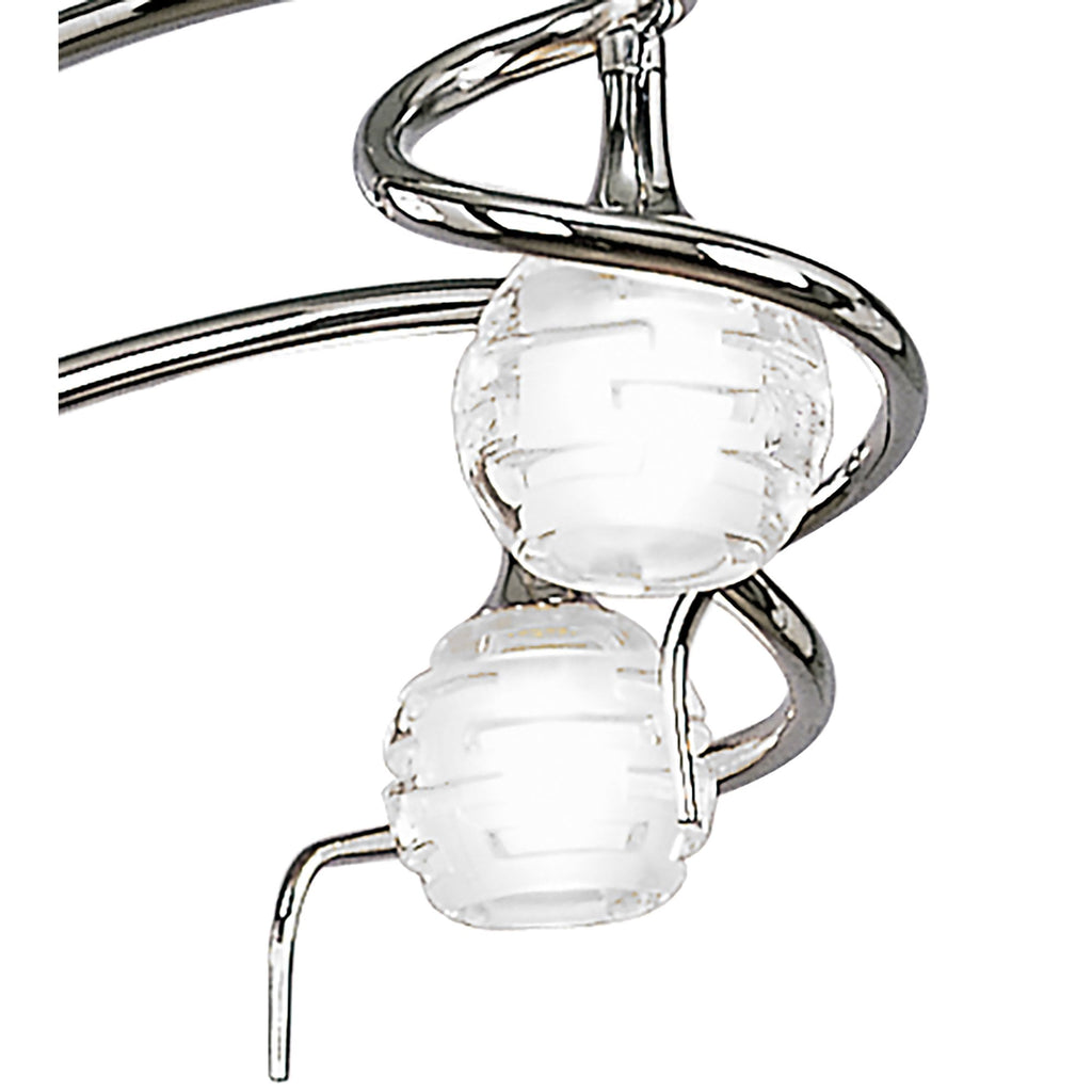 M0080 Dali Telescopic Pendant Convertible To Semi Flush 4 Light G9 Polished Chrome