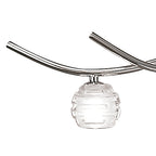 M0081 Dali Telescopic Pendant Line 5 Light G9 Polished Chrome