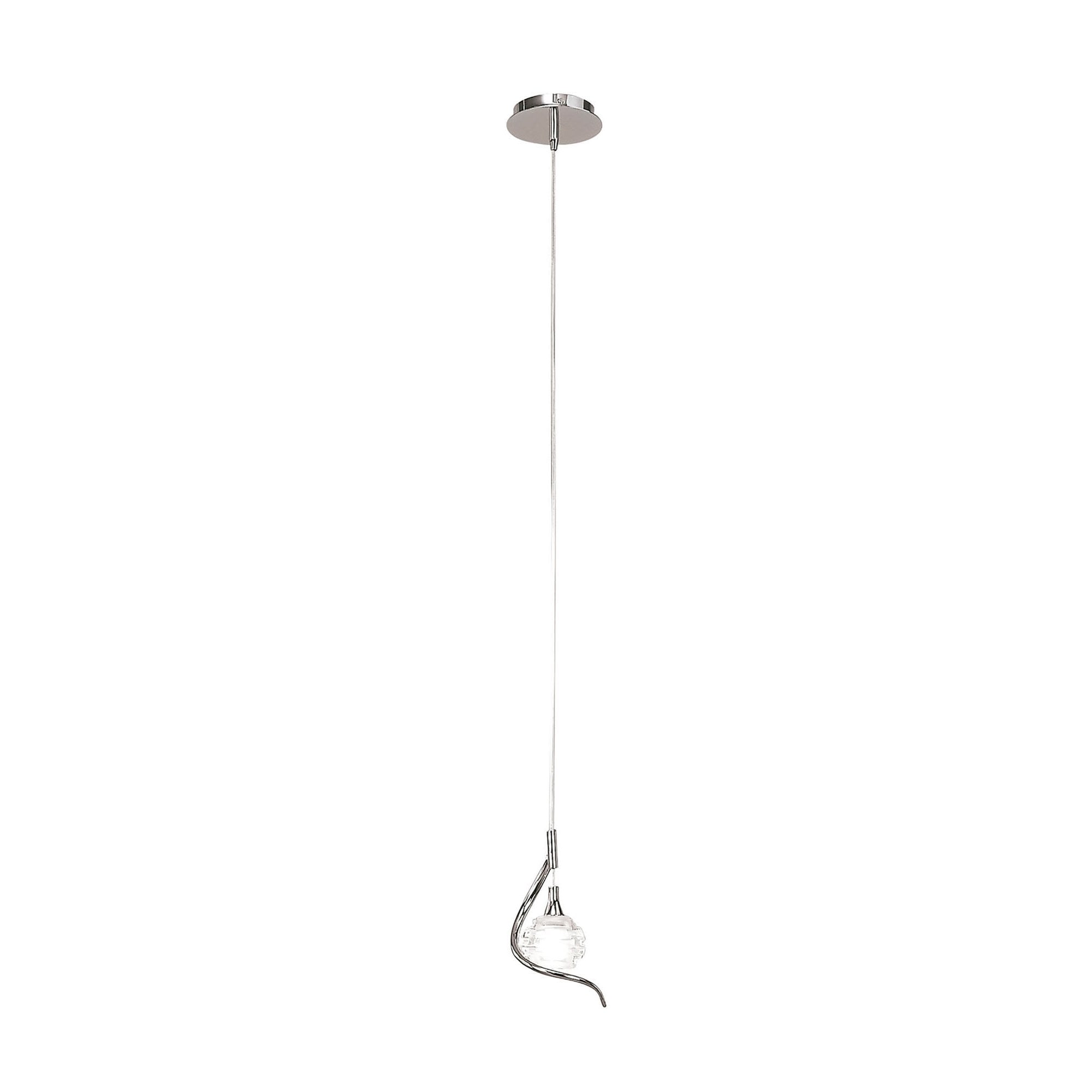 M0084 Dali Pendant 1 Light G9 Polished Chrome