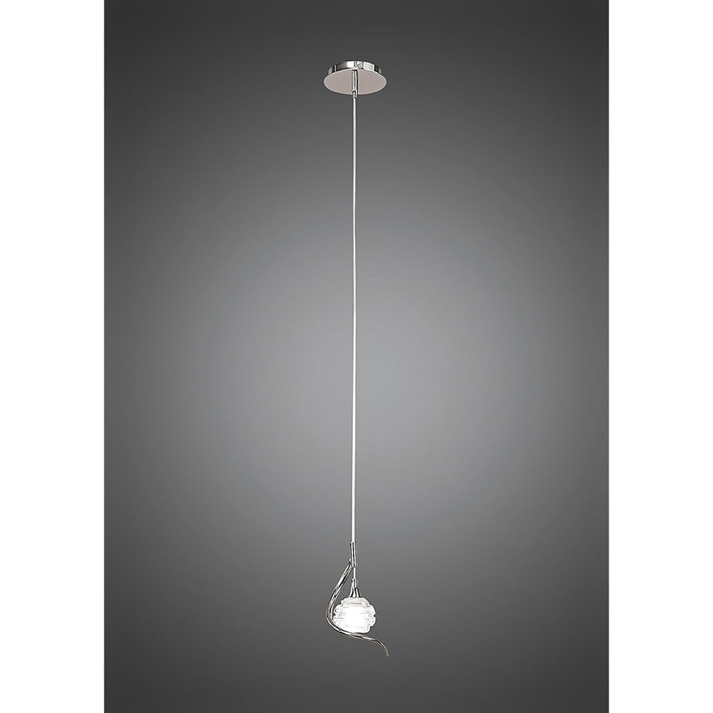 M0084 Dali Pendant 1 Light G9 Polished Chrome