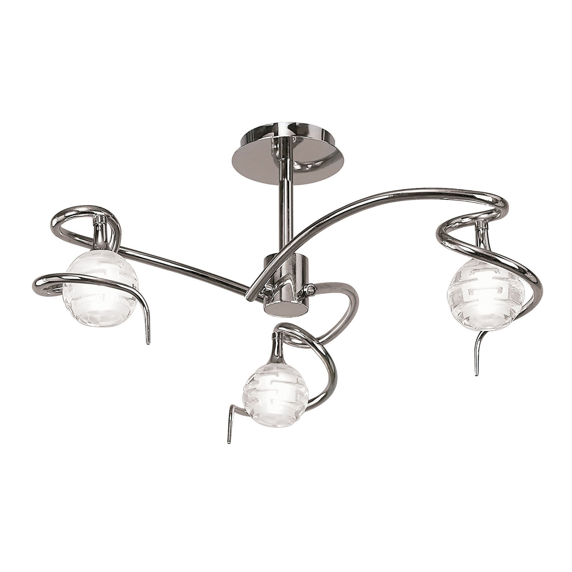 M0088 Dali Semi Flush 3 Light G9 Polished Chrome