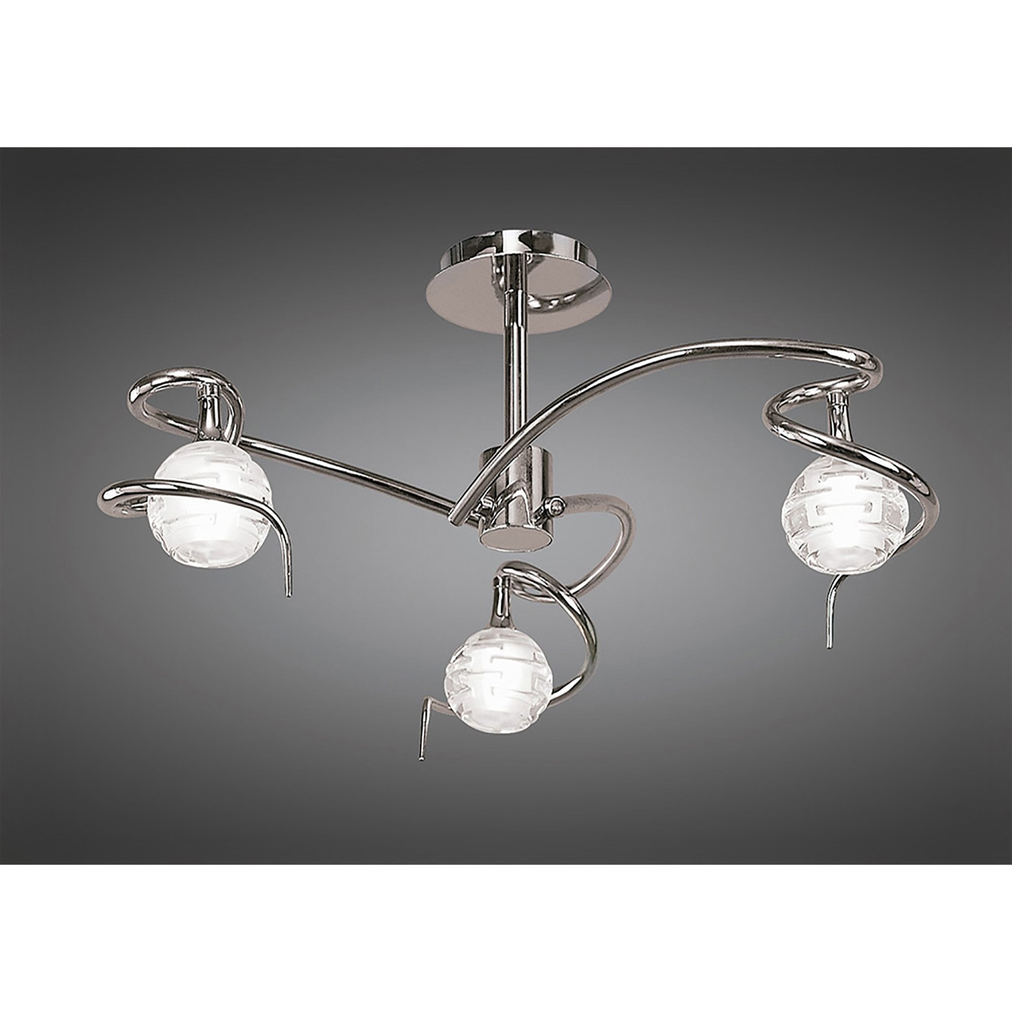 M0088 Dali Semi Flush 3 Light G9 Polished Chrome