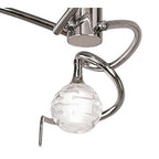 M0088 Dali Semi Flush 3 Light G9 Polished Chrome