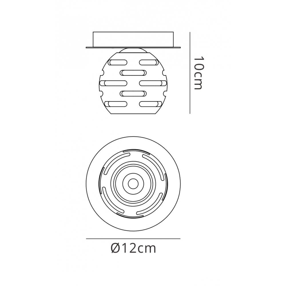 M0096 Dali Ceiling 1 Light G9 Polished Chrome