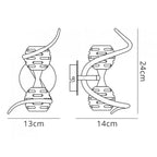 M0097/S Dali Wall Lamp Switched 2 Light G9 Polished Chrome