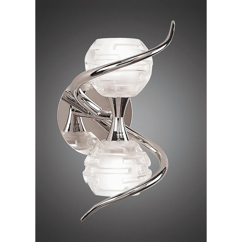 M0097/S Dali Wall Lamp Switched 2 Light G9 Polished Chrome