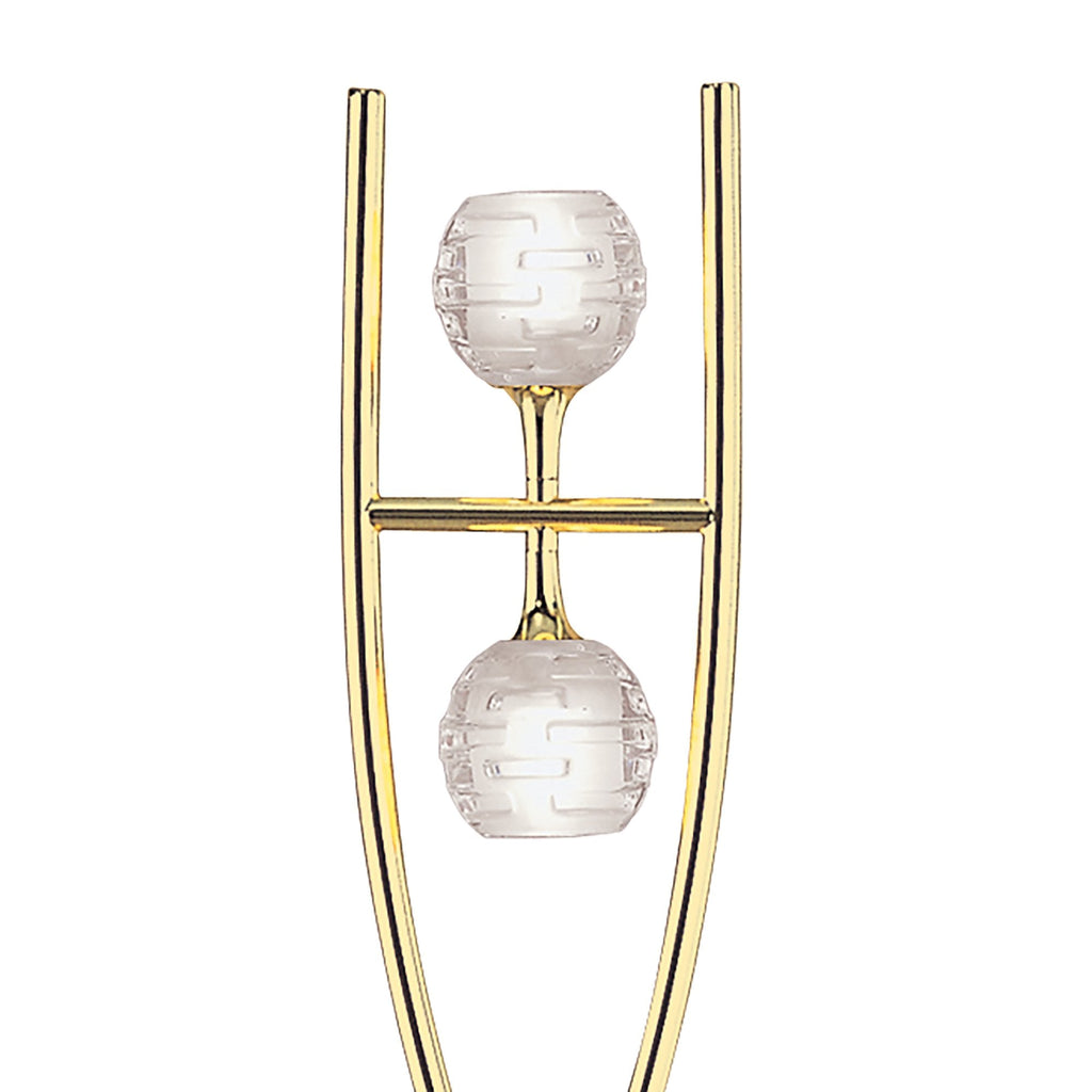 M0101PB Dali Floor Lamp 2 Light G9 Polished Brass