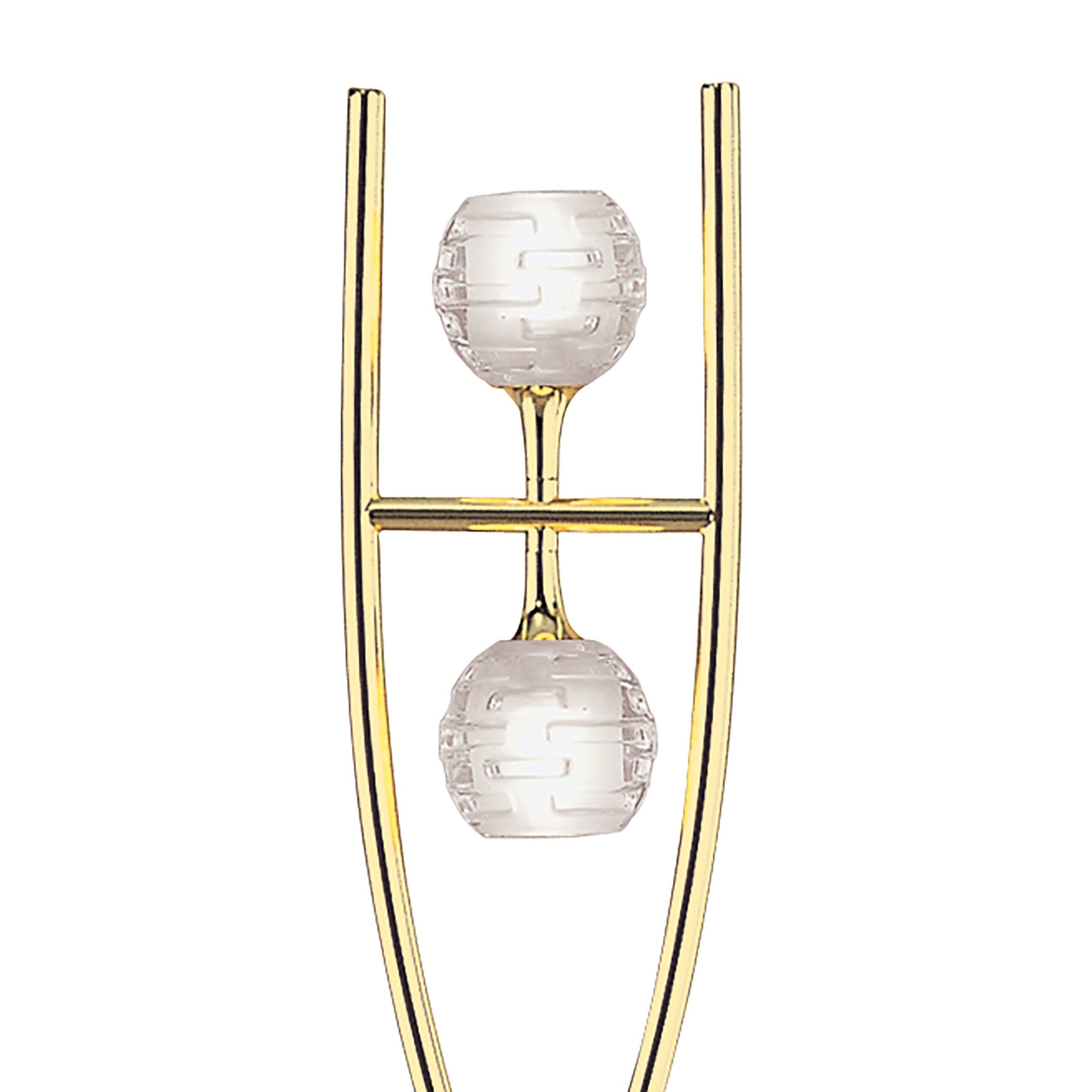 M0101PB Dali Floor Lamp 2 Light G9 Polished Brass