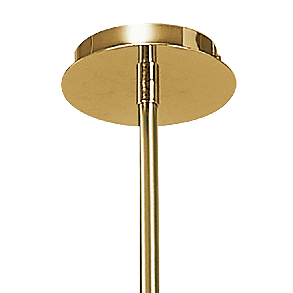 M0079PB Dali Telescopic Pendant Convertible To Semi Flush 6 Light G9 Polished Brass
