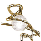 M0079PB Dali Telescopic Pendant Convertible To Semi Flush 6 Light G9 Polished Brass