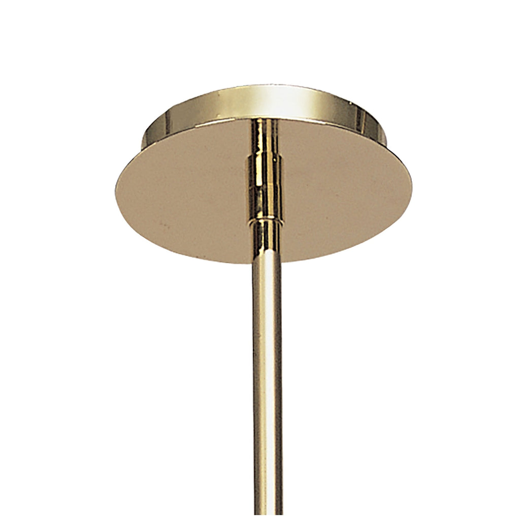 M0080PB Dali Telescopic Pendant Convertible To Semi Flush 4 Light G9 Polished Brass