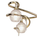 M0080PB Dali Telescopic Pendant Convertible To Semi Flush 4 Light G9 Polished Brass