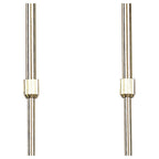M0082PB Dali Telescopic Linear Pendant Line 4 Light G9 Polished Brass