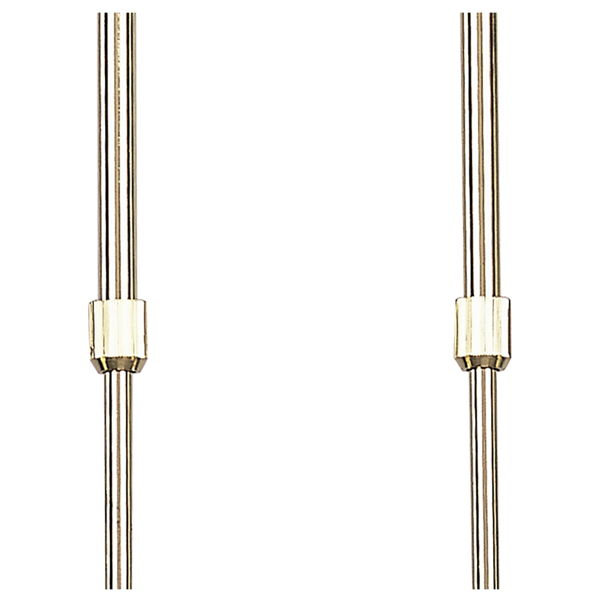 M0082PB Dali Telescopic Linear Pendant Line 4 Light G9 Polished Brass