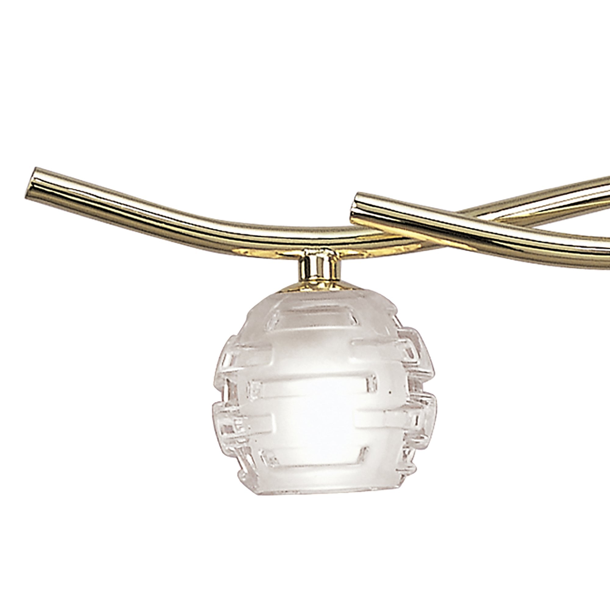 M0082PB Dali Telescopic Linear Pendant Line 4 Light G9 Polished Brass