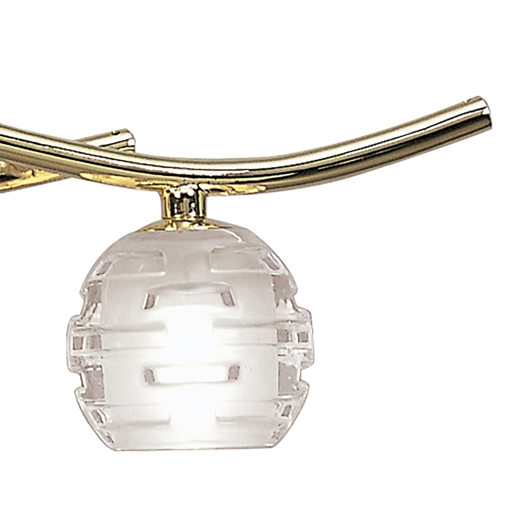 M0082PB Dali Telescopic Linear Pendant Line 4 Light G9 Polished Brass