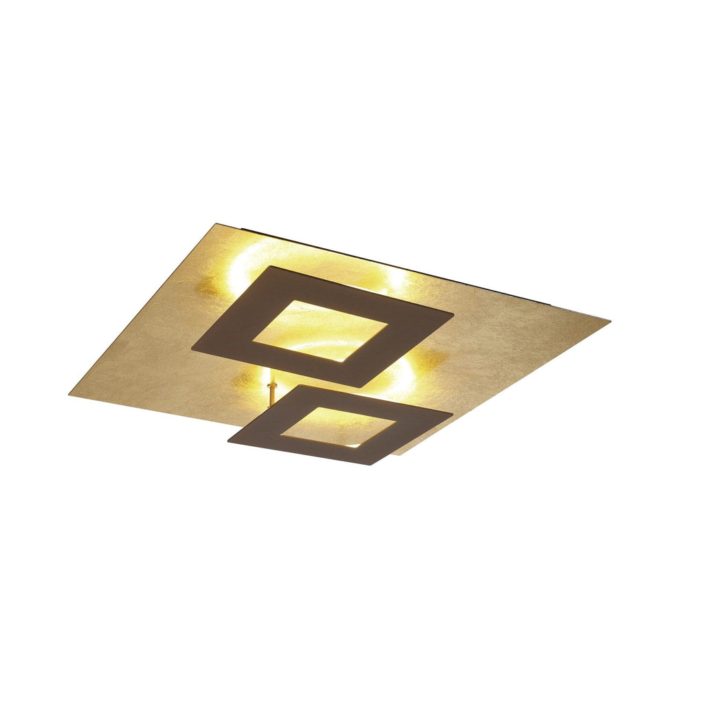 M8163 Dalia 50cm Ceiling 48W LED Gold/Rust Brown