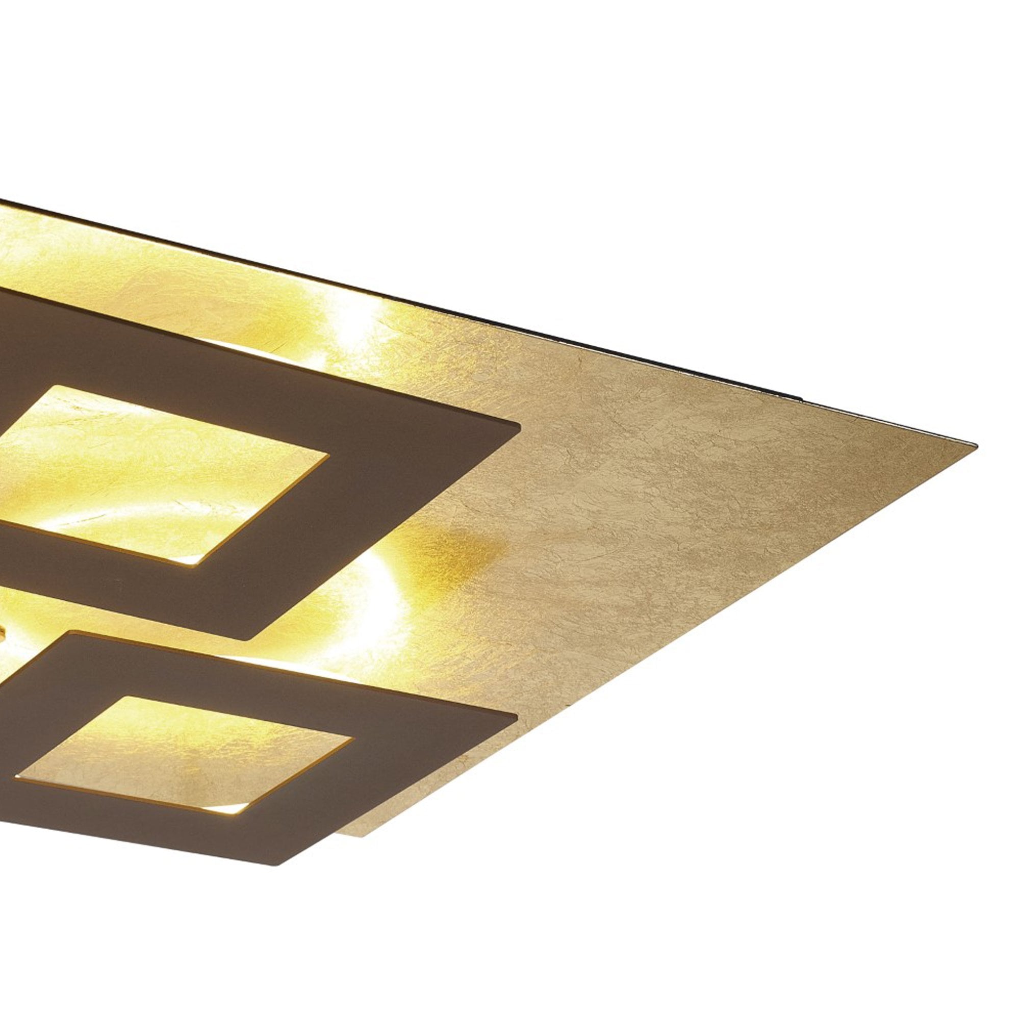 M8163 Dalia 50cm Ceiling 48W LED Gold/Rust Brown
