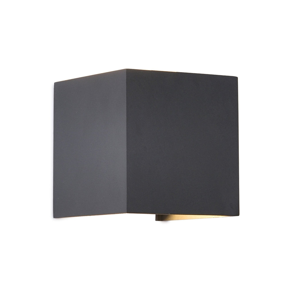M6520 Davos Outdoor Square Wall Lamp 2 x 6W LED Anthracite