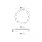 M5971 Diamante II Ceiling 41cm Round 36W LED