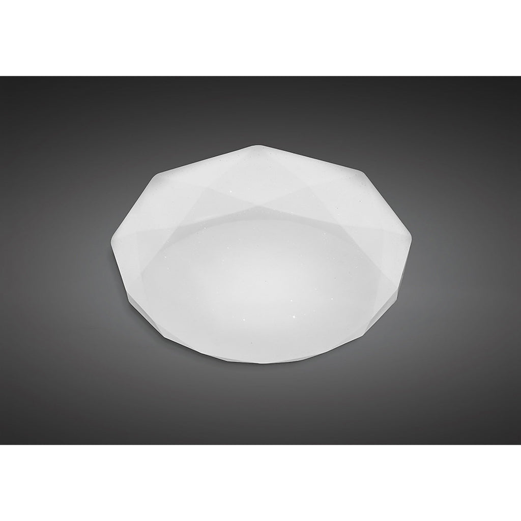 M5111 Diamante Flush Ceiling 21W LED White Acrylic
