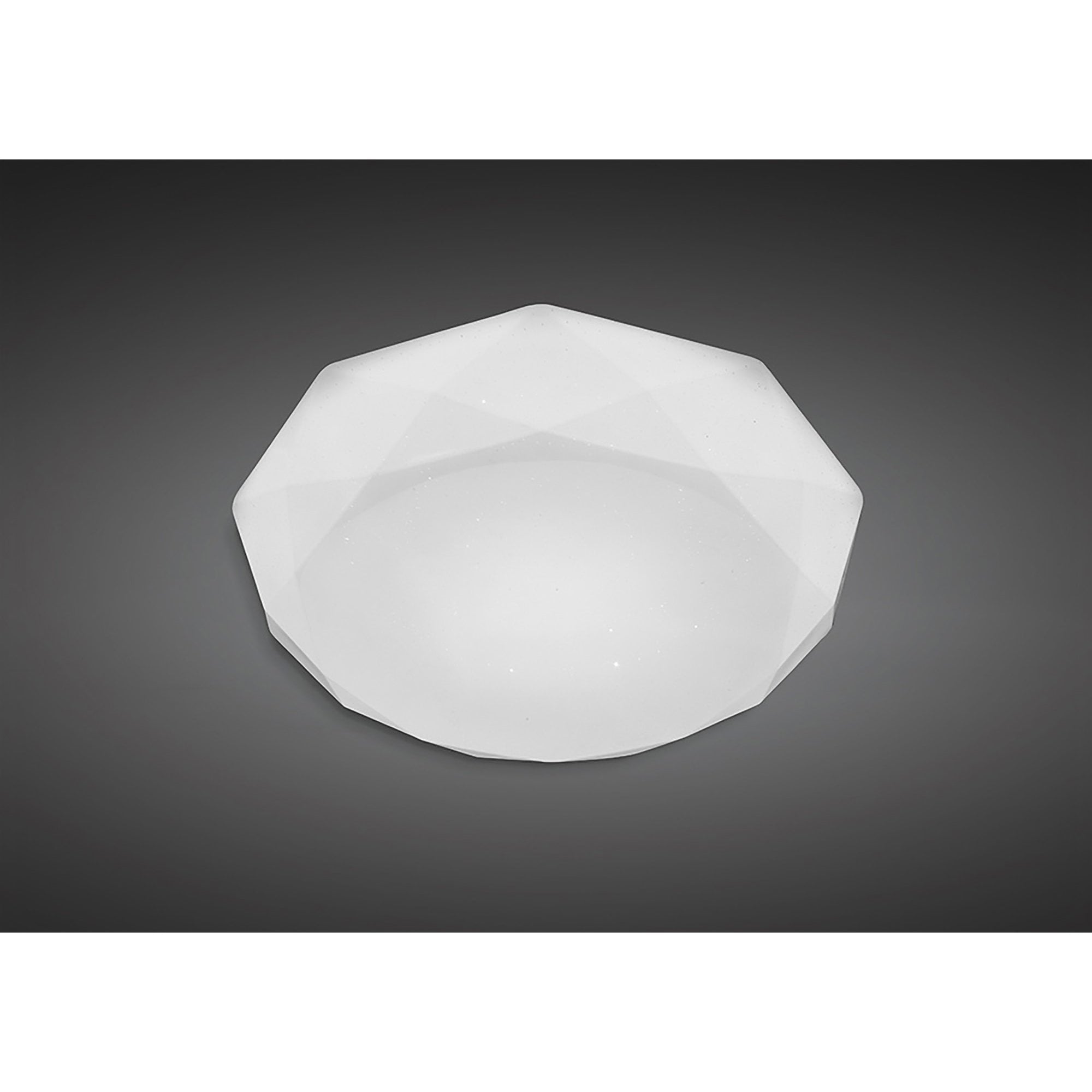 M5111 Diamante Flush Ceiling 21W LED White Acrylic