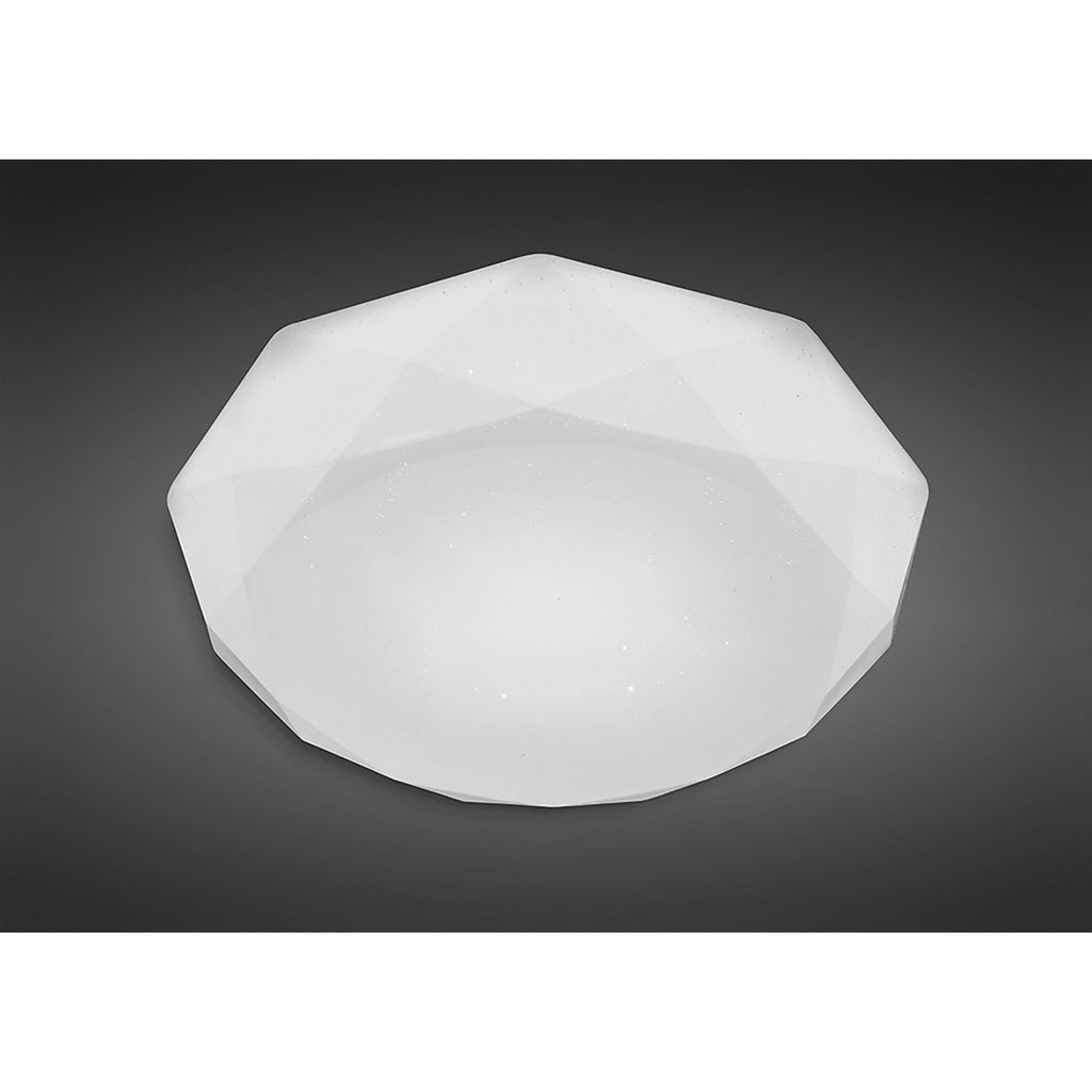 M5112 Diamante Flush Ceiling 30W LED White Acrylic