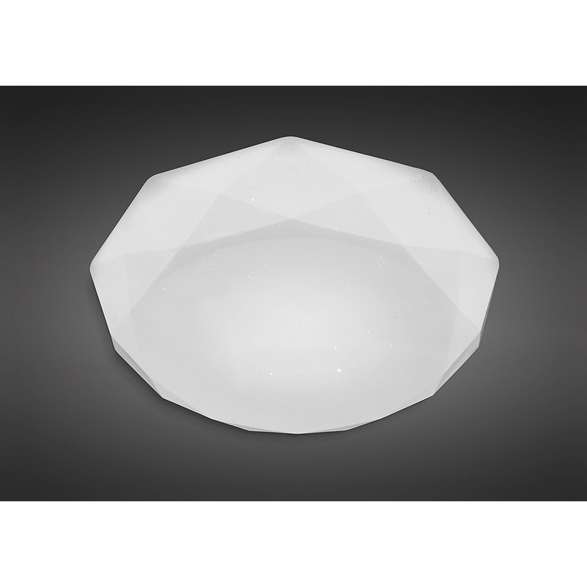 M5112 Diamante Flush Ceiling 30W LED White Acrylic