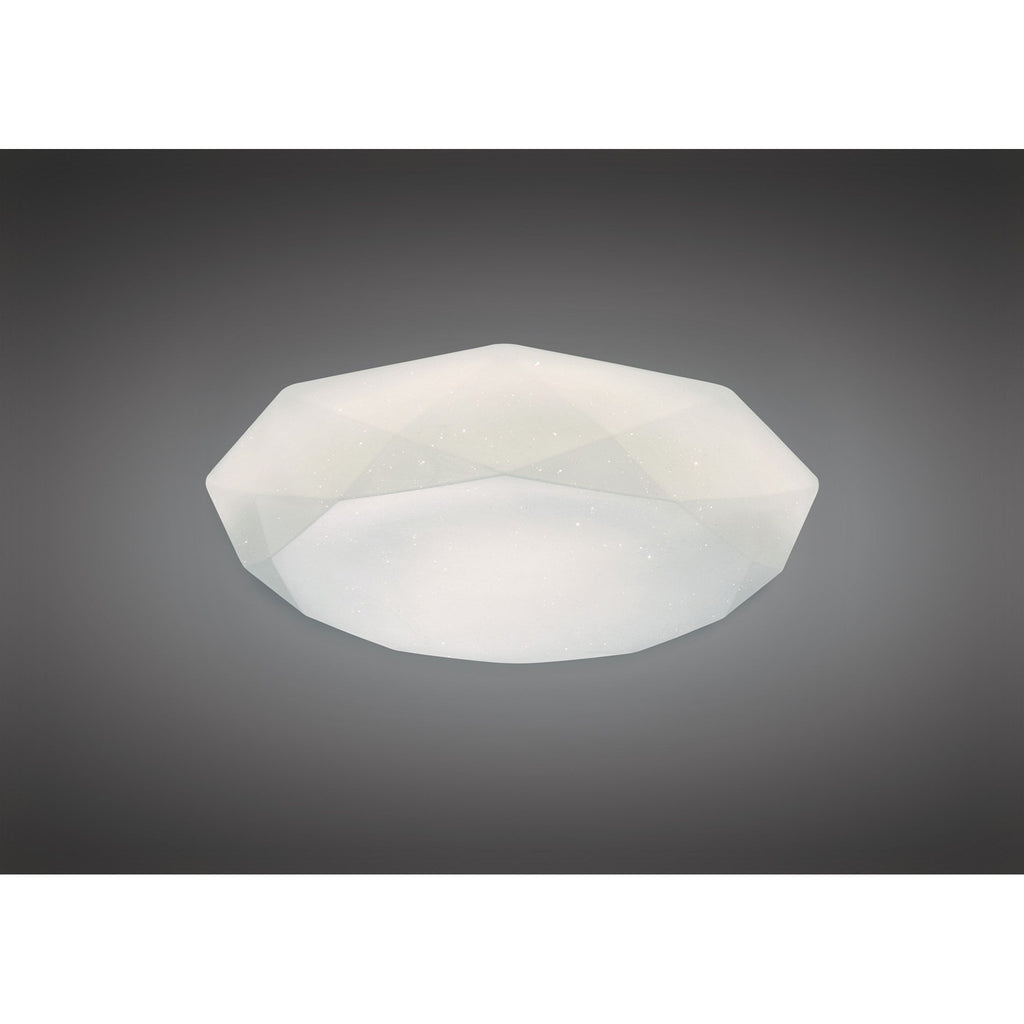 M5113 Diamante Flush Ceiling 21W LED White Acrylic