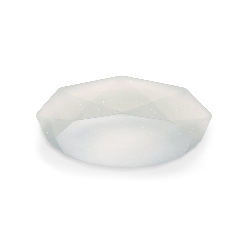 M5114 Diamante Flush Ceiling 30W LED White Acrylic
