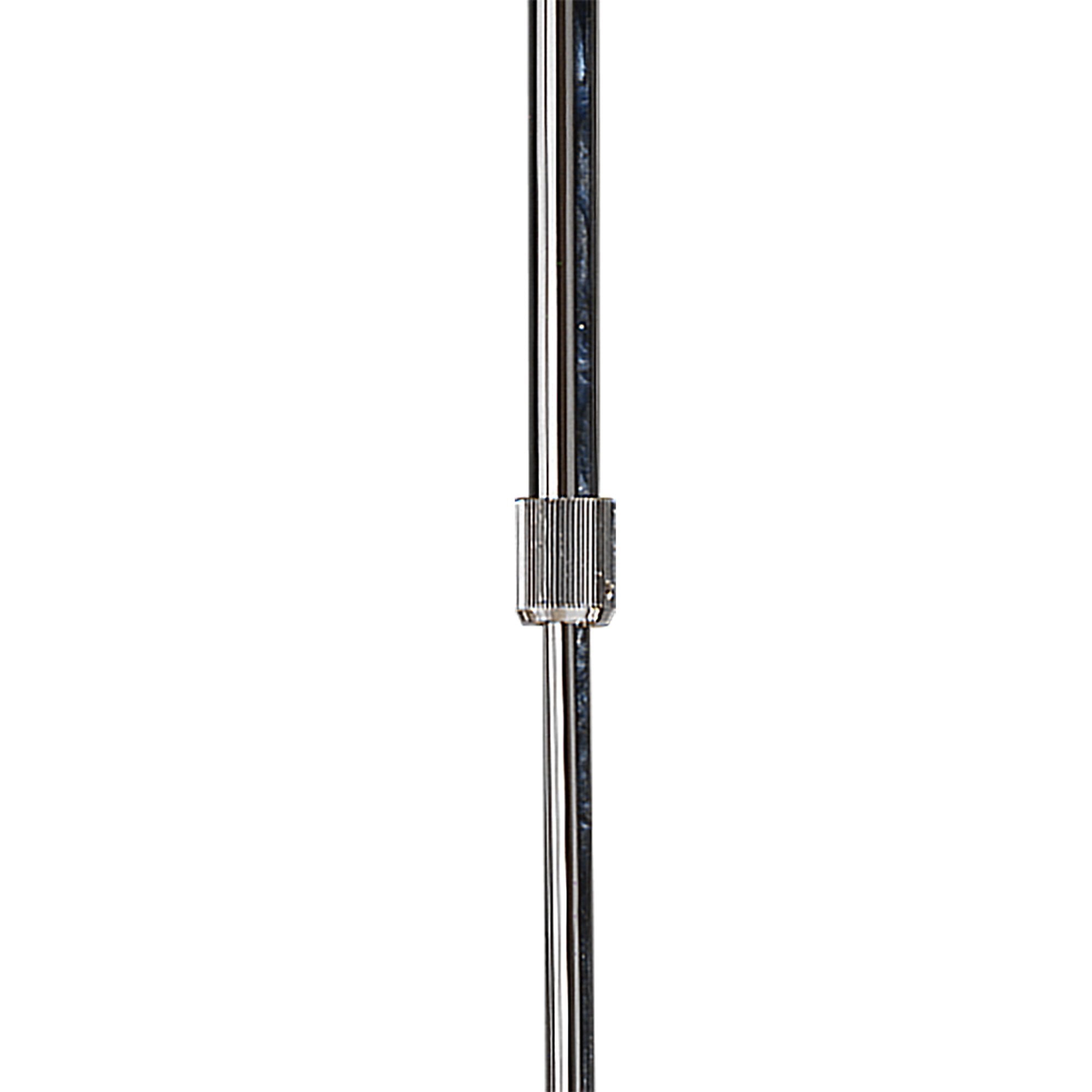 M0388 Duna E27 Rectangular Pendant 2 Arm 6 Light E27 Polished Chrome/White Acrylic