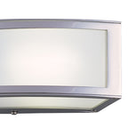M0393 Duna E27 Wall Lamp 1 Light E27 Polished Chrome/White Acrylic