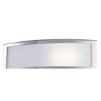 M0393 Duna E27 Wall Lamp 1 Light E27 Polished Chrome/White Acrylic